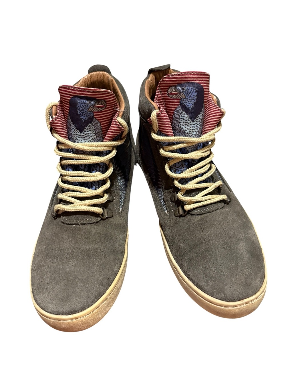Inkkas Bald Eagle Suede Camping Boots Men's 10 High Top Sneakers EUC